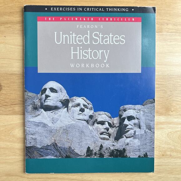 Fearon Other - Fearons United States History Workbook 1994 Pacemaker Curriculum Critical Think